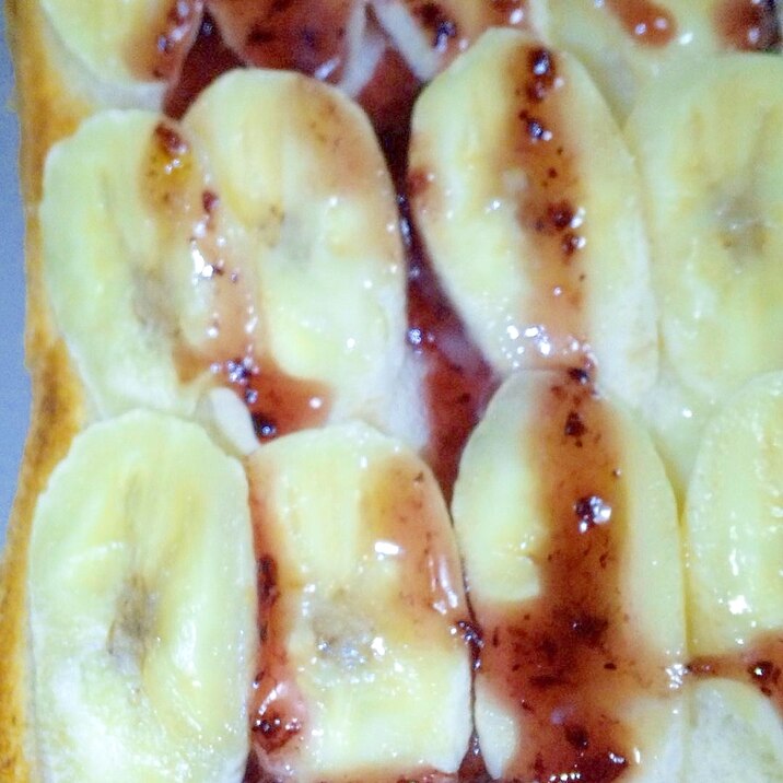 簡単美味！バナナジャムヨーグルトースト